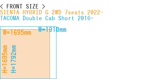 #SIENTA HYBRID G 2WD 7seats 2022- + TACOMA Double Cab Short 2016-